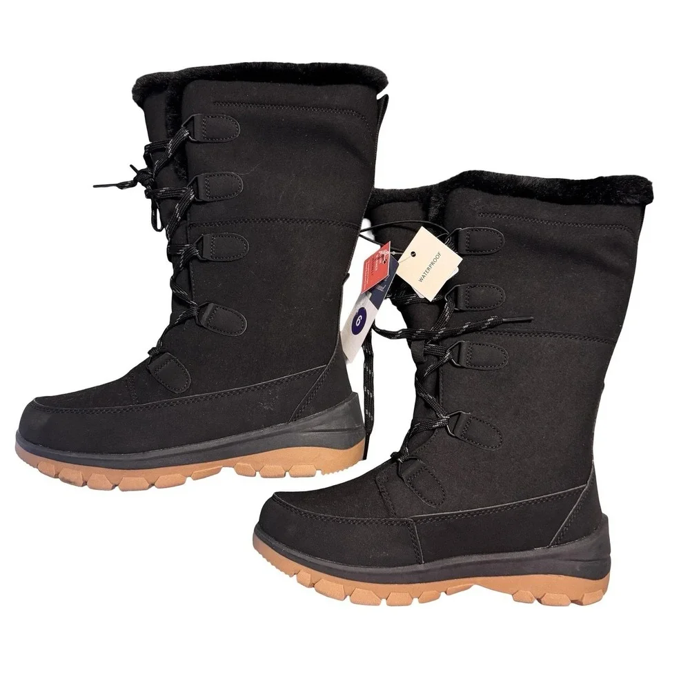 Universal Thread Carla‎ Winter Snow Boots Women Sz 6 Waterproof Thermolite NEW